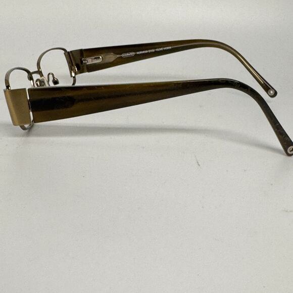 Coach Adriana 215 Tortoise Brown Rectangular Eyeglasses Frames 52-16 135 H17225 - Picture 2 of 7